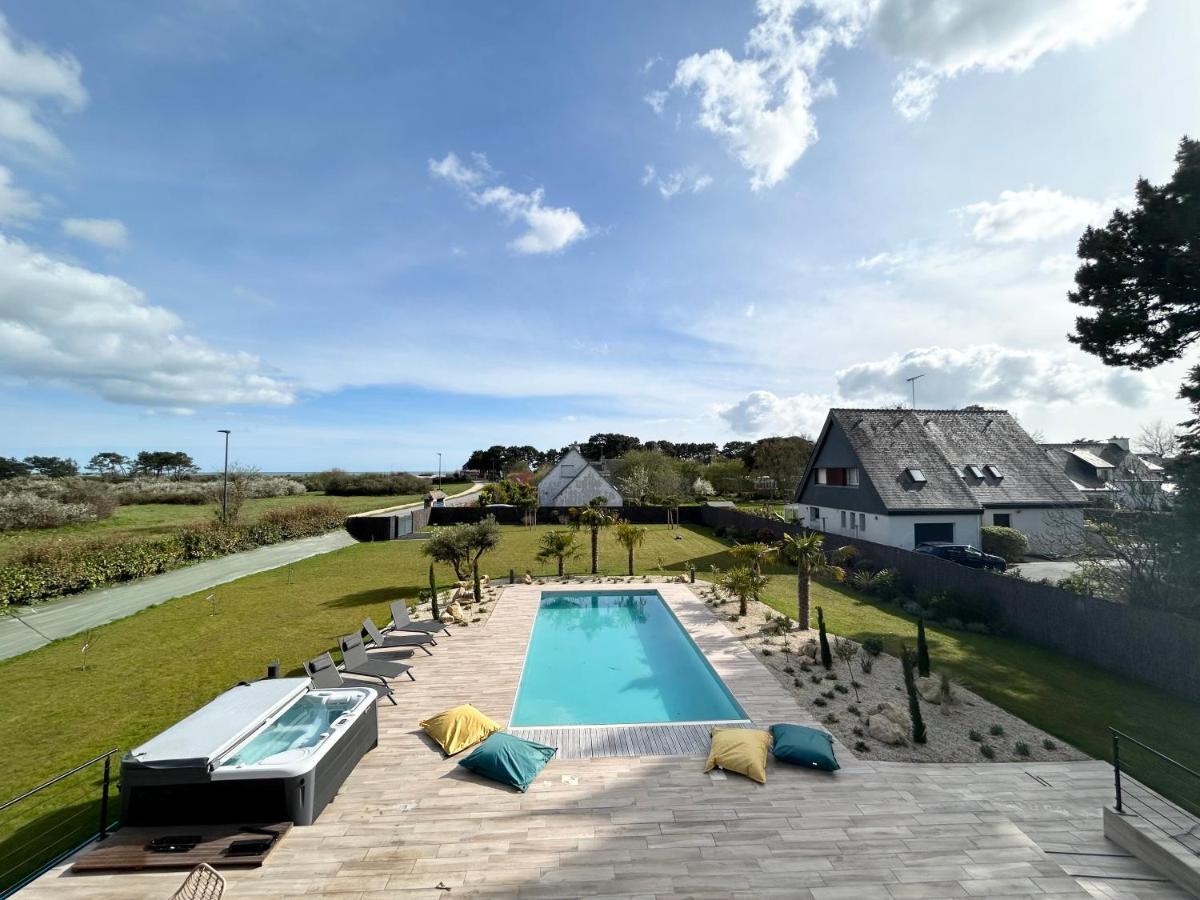Superbe Villa Tout Confort Avec Piscine Chauffee Er Couverte Et Spa A 2 Pas De La Plage Fouesnant Eksteriør billede