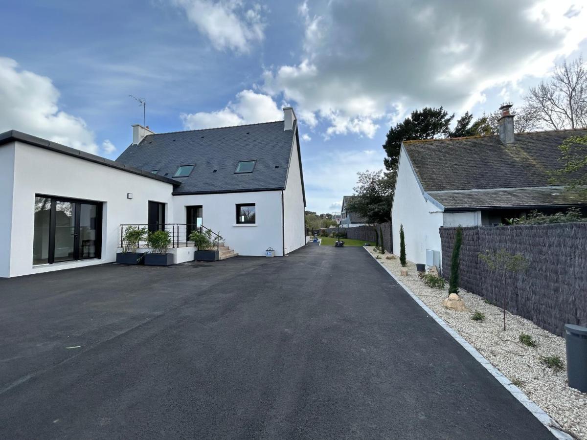 Superbe Villa Tout Confort Avec Piscine Chauffee Er Couverte Et Spa A 2 Pas De La Plage Fouesnant Eksteriør billede