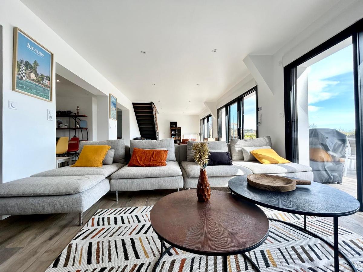 Superbe Villa Tout Confort Avec Piscine Chauffee Er Couverte Et Spa A 2 Pas De La Plage Fouesnant Eksteriør billede