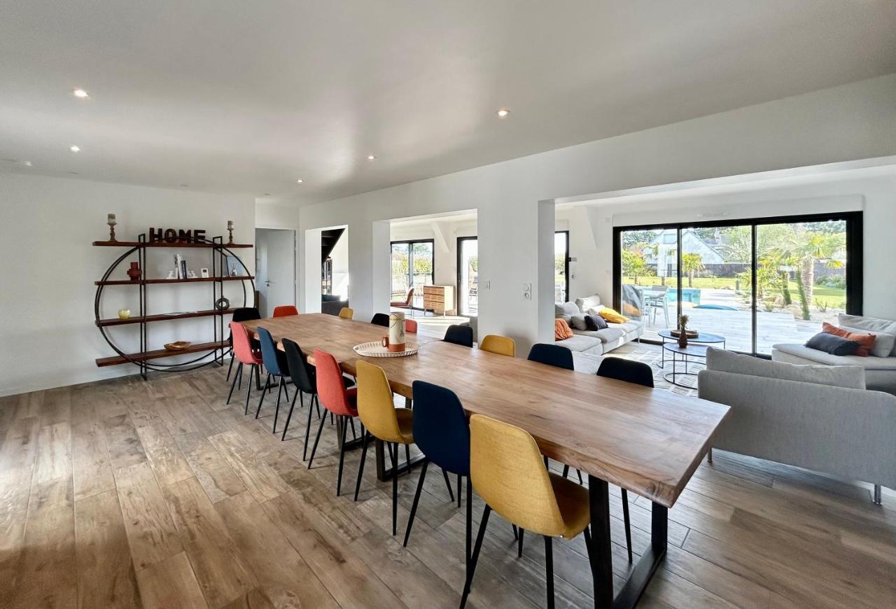 Superbe Villa Tout Confort Avec Piscine Chauffee Er Couverte Et Spa A 2 Pas De La Plage Fouesnant Eksteriør billede
