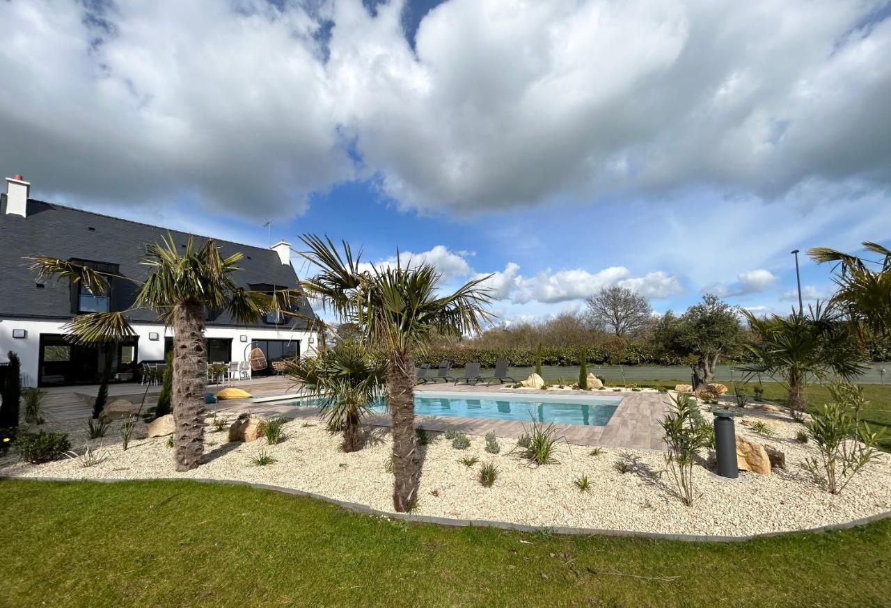Superbe Villa Tout Confort Avec Piscine Chauffee Er Couverte Et Spa A 2 Pas De La Plage Fouesnant Eksteriør billede