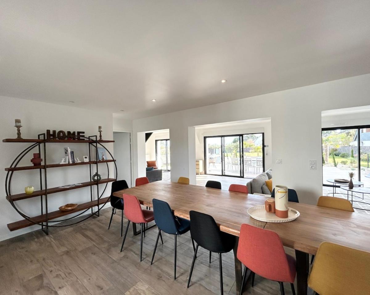 Superbe Villa Tout Confort Avec Piscine Chauffee Er Couverte Et Spa A 2 Pas De La Plage Fouesnant Eksteriør billede