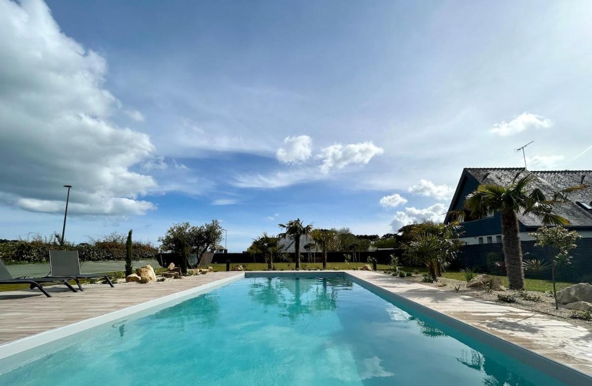 Superbe Villa Tout Confort Avec Piscine Chauffee Er Couverte Et Spa A 2 Pas De La Plage Fouesnant Eksteriør billede