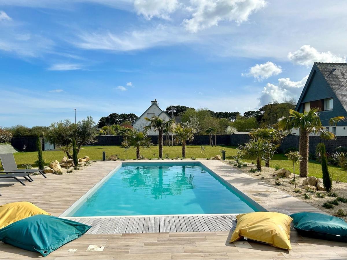 Superbe Villa Tout Confort Avec Piscine Chauffee Er Couverte Et Spa A 2 Pas De La Plage Fouesnant Eksteriør billede