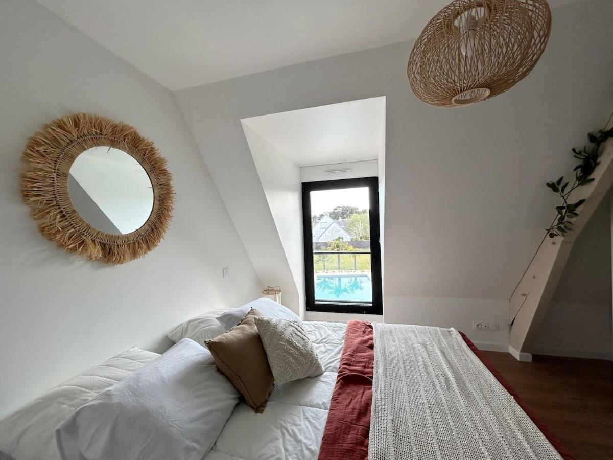 Superbe Villa Tout Confort Avec Piscine Chauffee Er Couverte Et Spa A 2 Pas De La Plage Fouesnant Eksteriør billede