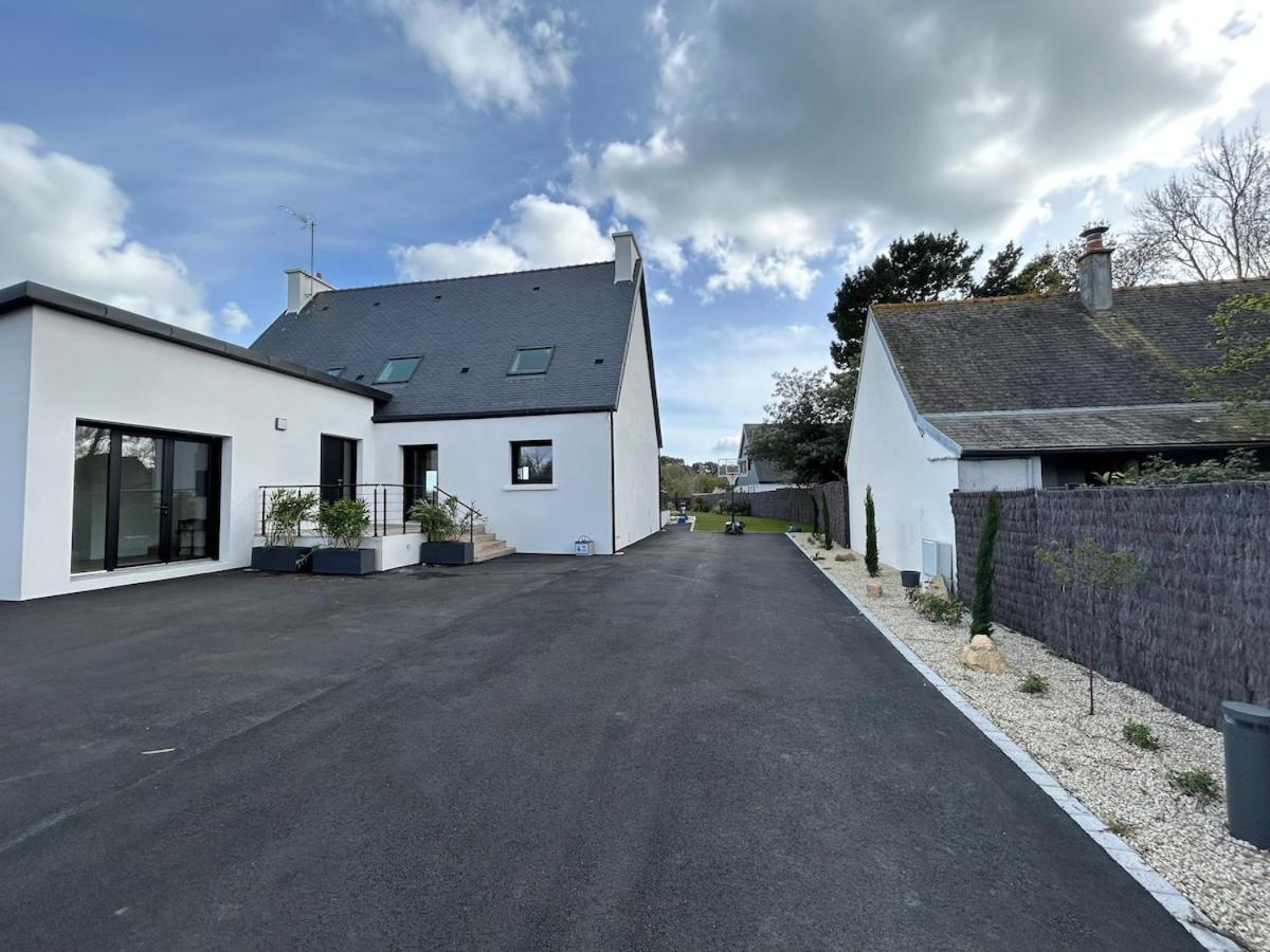 Superbe Villa Tout Confort Avec Piscine Chauffee Er Couverte Et Spa A 2 Pas De La Plage Fouesnant Eksteriør billede