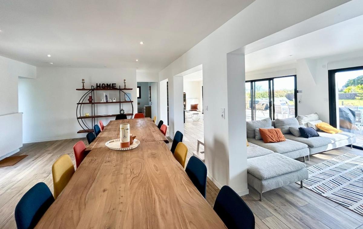 Superbe Villa Tout Confort Avec Piscine Chauffee Er Couverte Et Spa A 2 Pas De La Plage Fouesnant Eksteriør billede