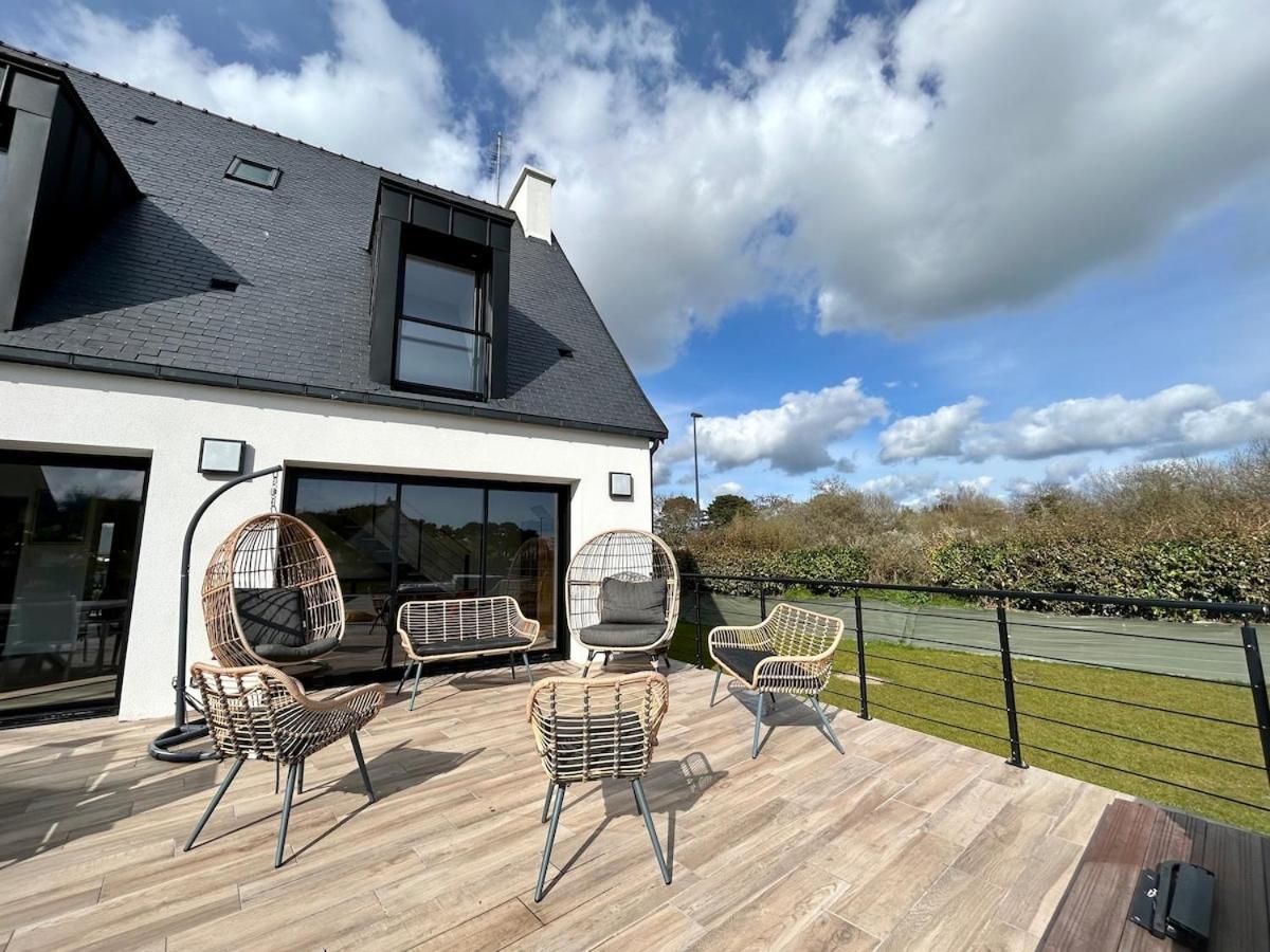 Superbe Villa Tout Confort Avec Piscine Chauffee Er Couverte Et Spa A 2 Pas De La Plage Fouesnant Eksteriør billede