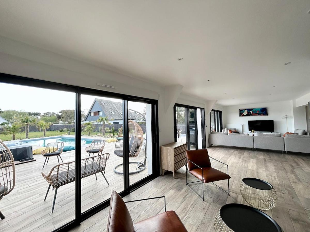 Superbe Villa Tout Confort Avec Piscine Chauffee Er Couverte Et Spa A 2 Pas De La Plage Fouesnant Eksteriør billede