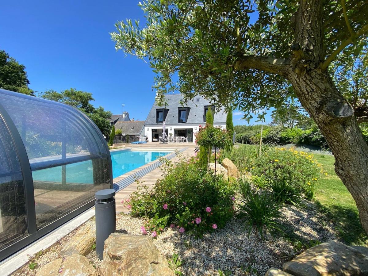 Superbe Villa Tout Confort Avec Piscine Chauffee Er Couverte Et Spa A 2 Pas De La Plage Fouesnant Eksteriør billede