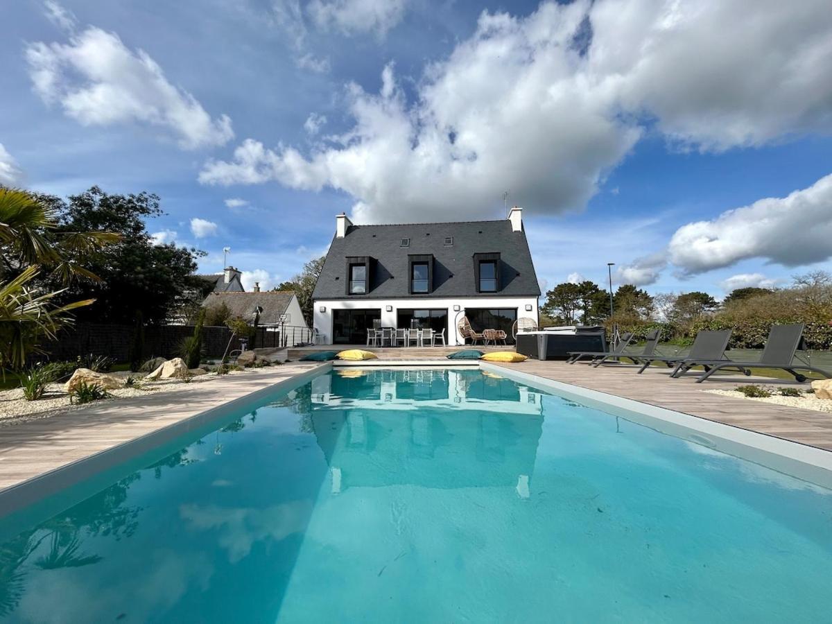 Superbe Villa Tout Confort Avec Piscine Chauffee Er Couverte Et Spa A 2 Pas De La Plage Fouesnant Eksteriør billede